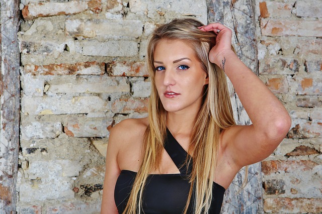 blonďatá modelka