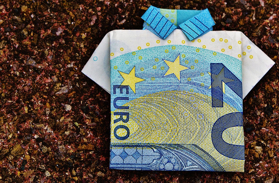 poskládaná eura